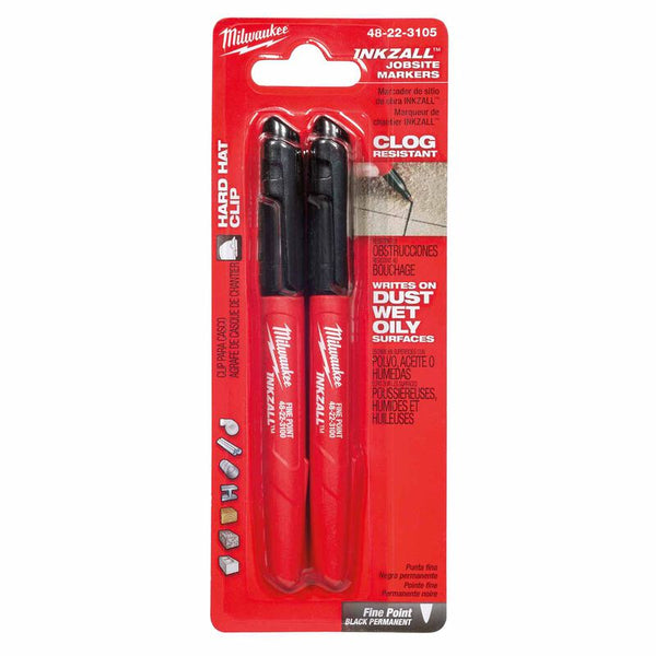 MILWAUKEE  48-22-3105 INKZALL 12 Piece Fine Point Black Marker