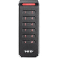 HID 20KNKS-02-000278 Signo 20K Keypad Mullion Pigtail Reader with Smart Profile, Wiegand 4-Bit, Red LED, Red Keypad Back