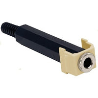 Hubbell SF14SJEI Snap-Fit Keystone, 1/4" Stereo Jack, Ivory