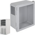 STI EF201610-W2 EnviroArmour Fiberglass Enclosure with Window, A/C and Heat, 20"H 16"W 10"D