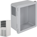 STI EF201610-W2 EnviroArmour Fiberglass Enclosure with Window, A/C and Heat, 20H 16W 10D