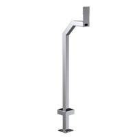 PEDESTAL 22PE1-2NIP-01-304 48" Stainless Gooseneck Pedestal - 2NIP Force and Safety