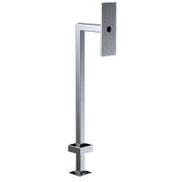 Pedestal Pro 22PE1-DOOR-03-304 45" Stainless Gooseneck Pedestal - DoorBird D31TDV