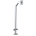 Pedestal Pro 22PE1-SECB-01-304 48" Stainless Gooseneck Pedestal - Security Brands Ridge Keypad