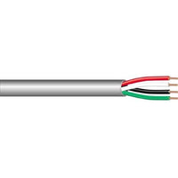 West Penn 241GY1000 22/4 Stranded Audio Cable, Unshielded, CMR, 1000' (304.8m) Reel, Gray