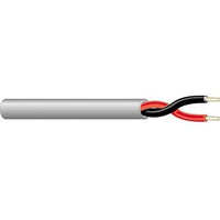 West Penn 25226BBK1000 14/2 Stranded Unshielded Audio Cable, CMP, 1000' (304.8m) Reel, Black