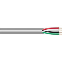 West Penn 25241BGY0500 22/4 Stranded Unshielded Audio Cable, CMP, 500' (152.4m) Reel, Gray