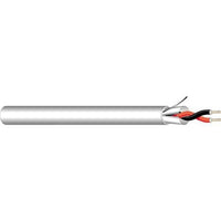 West Penn 25290BGY1000 22/2 Solid Shielded Audio Cable, CMP, 1000' (304.8m) Reel, Gray