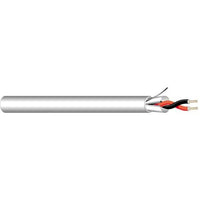 West Penn 25293BGY1000 18/2 Stranded Shielded Audio Cable, CMP, 1000' (304.8m) Reel, Gray