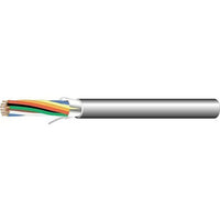 West Penn 253270BGY0500 22/6 Stranded Shielded Audio Cable, Plenum, CMP, 500' (152.4m) Reel, Gray