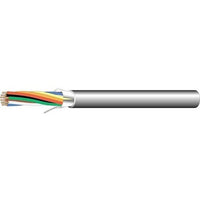West Penn 253271BGY1000 22/8 Stranded Shielded Audio Cable, Plenum, CMP, 1000' (304.8m) Reel, Gray
