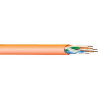 West Penn 254245EZVT1000 CAT5e Plenum Cable, 22/4 Solid BC, Unshielded, UTP, CMP, 1000' (304.8m) Reel, Violet