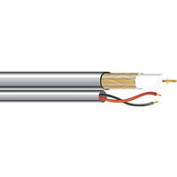 West Penn 2815BBK1000 20/1 18/2 Video Power Cable, Riser CMR, 1000', Black