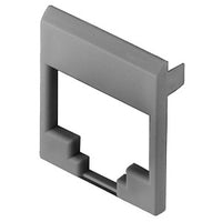 Hubbell SJFGY Colored Face for HJS Series Jacks, 100-Pack, Gray