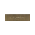 DoorBird D21X Nameplate for Call Button, Individual Engraved, Burnish Brass (BURNISH.BRASS)