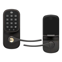 Yale Locks YRL216-ZW2-0BP Yale YRL216-ZW2-0BP Assure Lever Push Button Keypad Lock with Z-Wave Plus, Oil Rubbed Bronze
