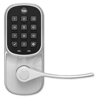 Yale Locks YRL216-CBA-619 Yale YRL-216-CBA-619 Assure Lever Push-Button Keypad with Wi-Fi, Satin Nickel