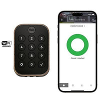 Yale Locks YRD634-WF1-0BP Yale YRD634-WF1-0BP Pro 2 Key-Free Pushbutton with WiFi, Oil-Rubbed Bronze