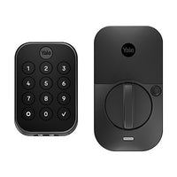 Yale Locks YRD634-ZW3-BSP Yale YRD634-ZW3-BSP Key-Free Keypad with Z-Wave 3, Black Suede