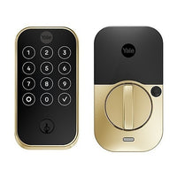 Yale Locks YRD624-CB1-P05 Yale YRD624-CB1-P05 Pro 2 Touchscreen with Wi-Fi + Connect Bridge, Lifetime Brass