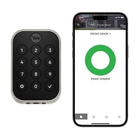 Yale Locks YRD634-CB1-619 Yale YRD634-CB1-619 Pro 2 Key-Free Keypad with Wi-Fi + Connect Bridge, Satin Nickel