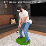 DriVR Elite Mini -  Adjustable VR Weighted Golf Club Handle Accessory - Compatible with Quest 2, 3/3s, and Pro