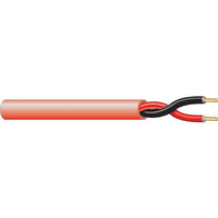 West Penn 60995BSRD1000 AWG2 12/2 Stranded Unshielded Plenum Fire Alarm Cable, 1000', Red