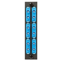 Hubbell FSPNSCSTDS6 Fiber Optic Patch Panel with 12 Ports and 6 SC-ST Duplex Zirconia Connectors