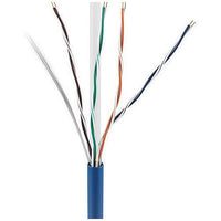 ADI PRO 0E-CAT6PBLP CAT6+ Plenum Cable, 23/4 Solid BC, Unshielded, UTP, CMP/FT6, 1000' (304.8m) Reel in Box, Blue