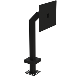 PEDESTAL PRO 33PE1-INVU-01-CRS 42" Steel Gooseneck Pedestal - Invictus XP Surface