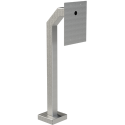 PEDESTAL PRO 33PE1-XLG-002-304 48" Stainless Gooseneck Pedestal - LittleBird/GateHawk