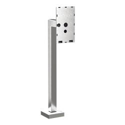 PEDESTAL PRO 33PED-MVI-002-304 45" Stainless Gooseneck - KeyCom LITE Surface