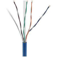 ADI PRO 0E-CAT6RBLP CAT6+ Riser Cable, 23/4 Solid BC, Unshielded, UTP, CMR/FT4, 1000' (304.8m) Reel in Box, Blue