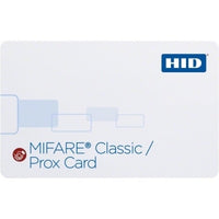 HID 3550RGGMNM MIFARE Classic 1K and Prox 1K Card with SIO Encoding, Programmed 13.56 MHz and 125 kHz, Glossy Front and 