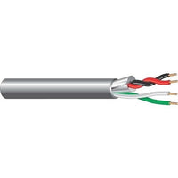 West Penn 356GY1000 20/1 Pair Stranded Cable BC, Shielded 18/2 BC, Unshielded, CMR, 1000' (304.8m) Reel, Gray
