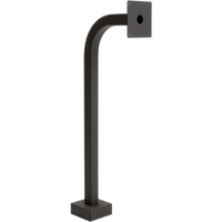 PEDESTAL PRO 36-APD-BLK 36" Black Wrinkle Gooseneck with 6x6 Face Plate