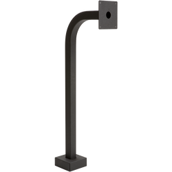 PEDESTAL PRO 36-APD-BLK 36" Black Wrinkle Gooseneck with 6x6 Face Plate