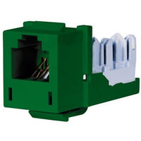 Hubbell HXJUGN USOC XCELERATOR Jack, 6-Position, Green
