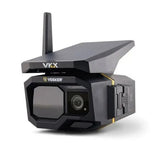 Vosker VKX-US Wireless Security Camera with Integrated Solar Panel, Black