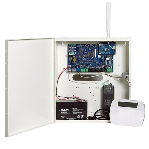 DSC HS3248-NAKIT1 PowerSeries Pro Panel Kit Includes HS3248BASE, HS2LCDPRO Keypad, SD-15W Siren, RJ45 Telephone Jack