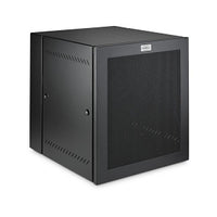 Hubbell HLQ3632M Rack Cabinet and Frame, 19U Rack Size, 32-Inch Deep Mesh Door, Black