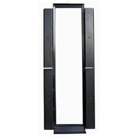 Hubbell CS1976H Relay Rack, 7' x 6", Hinged Covers, Black