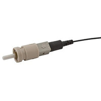 Hubbell FCST62M12 ST 2Click Fiber Optic Connector, OM1 Fiber, Pre-Polished, 12-Pack, Beige