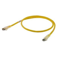 Hubbell HC6Y05 CAT6 24/8 Stranded Copper Slim Patch Cable, Speed Gain, 5', Yellow