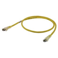 Hubbell HC6Y30 Patch Cord, Speed Gain, Cat6, Slim, Yellow, 3'