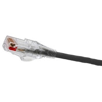 Hubbell HCL6BK10 NEXTSPEED CAT6a Patch Cable, Slim, Low OD, 10', Black
