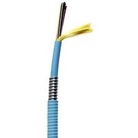 Hubbell HFCD15012R4 HFCD15 Series 12-Strand OM4 Indoor Tight Buffer Distribution Cable, Riser, Aqua