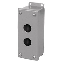 Hubbell HI2CB2G HI-IMPACT Surface Mount Box, 2-Port, Gray