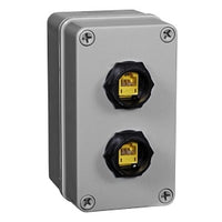 Hubbell HI44XGY HI-IMPACT Thermoplastic Surface Mount Box, 4-Port