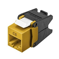 Hubbell HJU6GL Jack with Cobra-Lock Termination, UTP, Gold